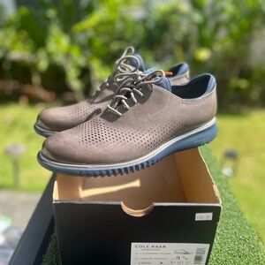 Cole Haan Men's Oxfords in Brown with Blue Sole
